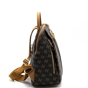 Silver & Polo Kahve Sarı - A.Taba SP1123 Kadın Sırt Çantası