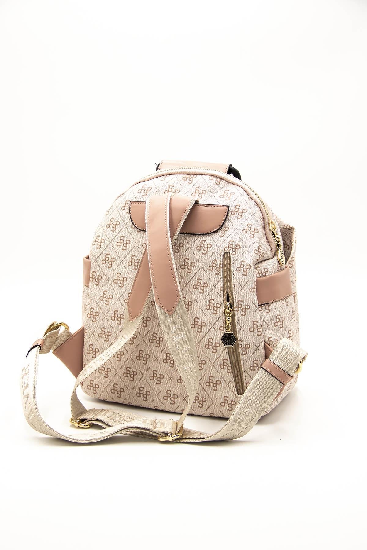 Silver & Polo Pembe - Somon SP771 Kadın Sırt Çantası