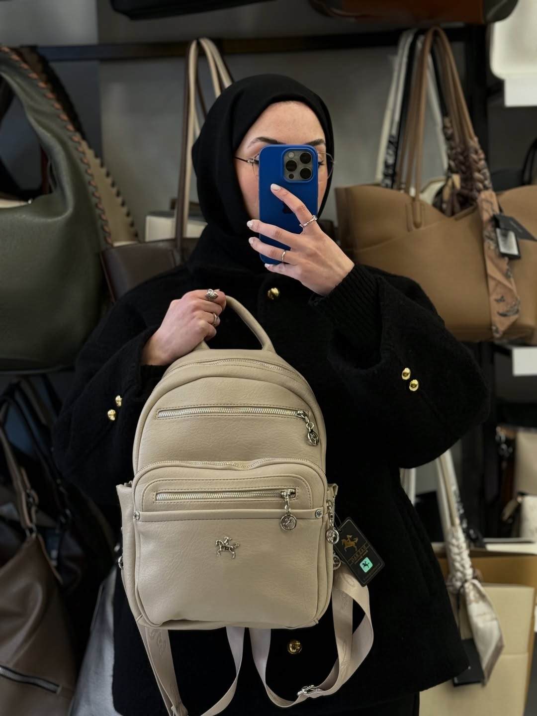 Nas Bag Kadın Çok Gözlü Sırt Çantası - 1358