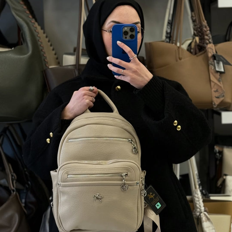 Nas Bag Kadın Çok Gözlü Sırt Çantası - 1358 - 49
