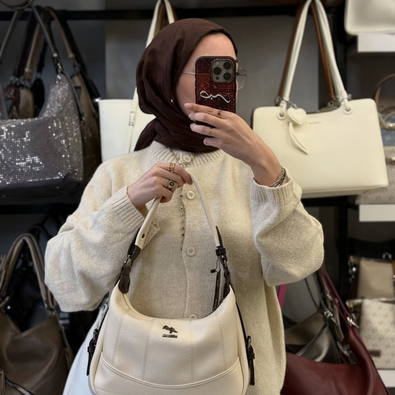 NASBAG Victoria Kumaş Çok Bölmeli Omuz Çantası - 1530 - 62