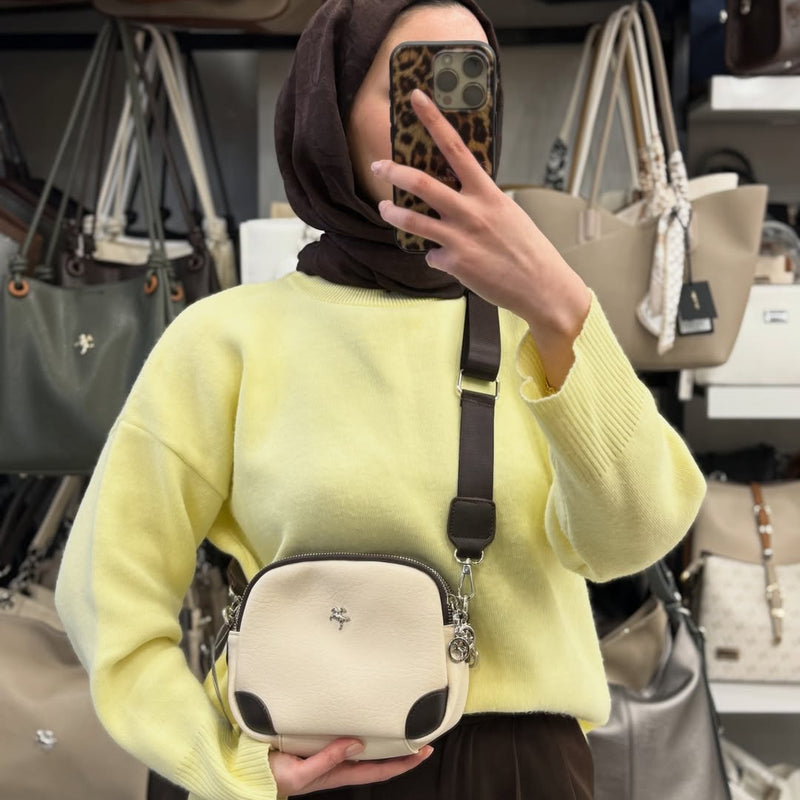 Nas Bag Üç Bölmeli Kadın Çapraz Askılı Omuz Çantası - 1468 - 3