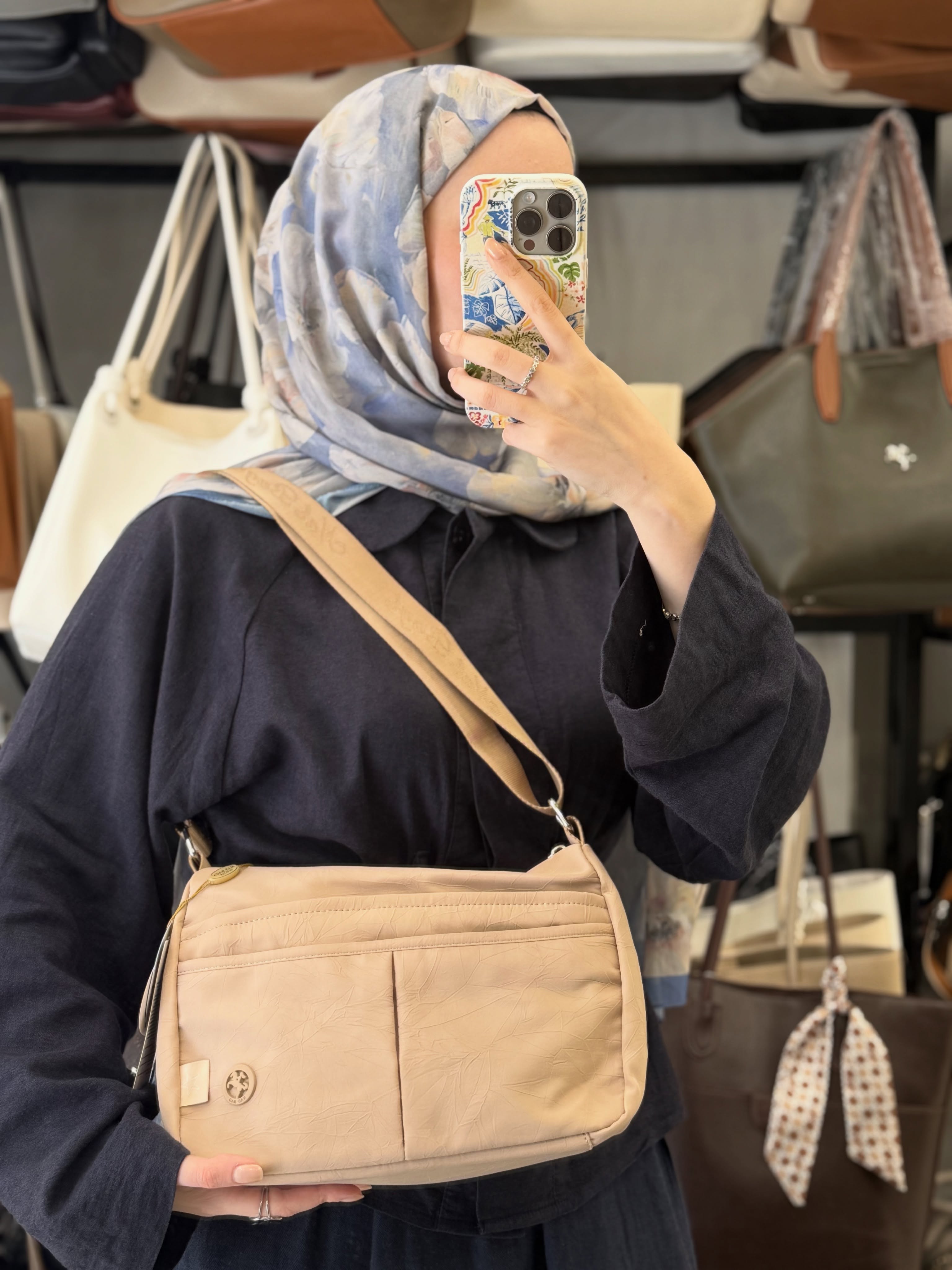 Nas Bag Kum Çok Bölmeli İthal Paraşüt Omuz Çantası - NS26069