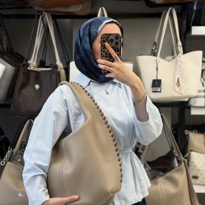 Nas Bag Kenar Örgü Detaylı Omuz Çantası - 1409 - 4