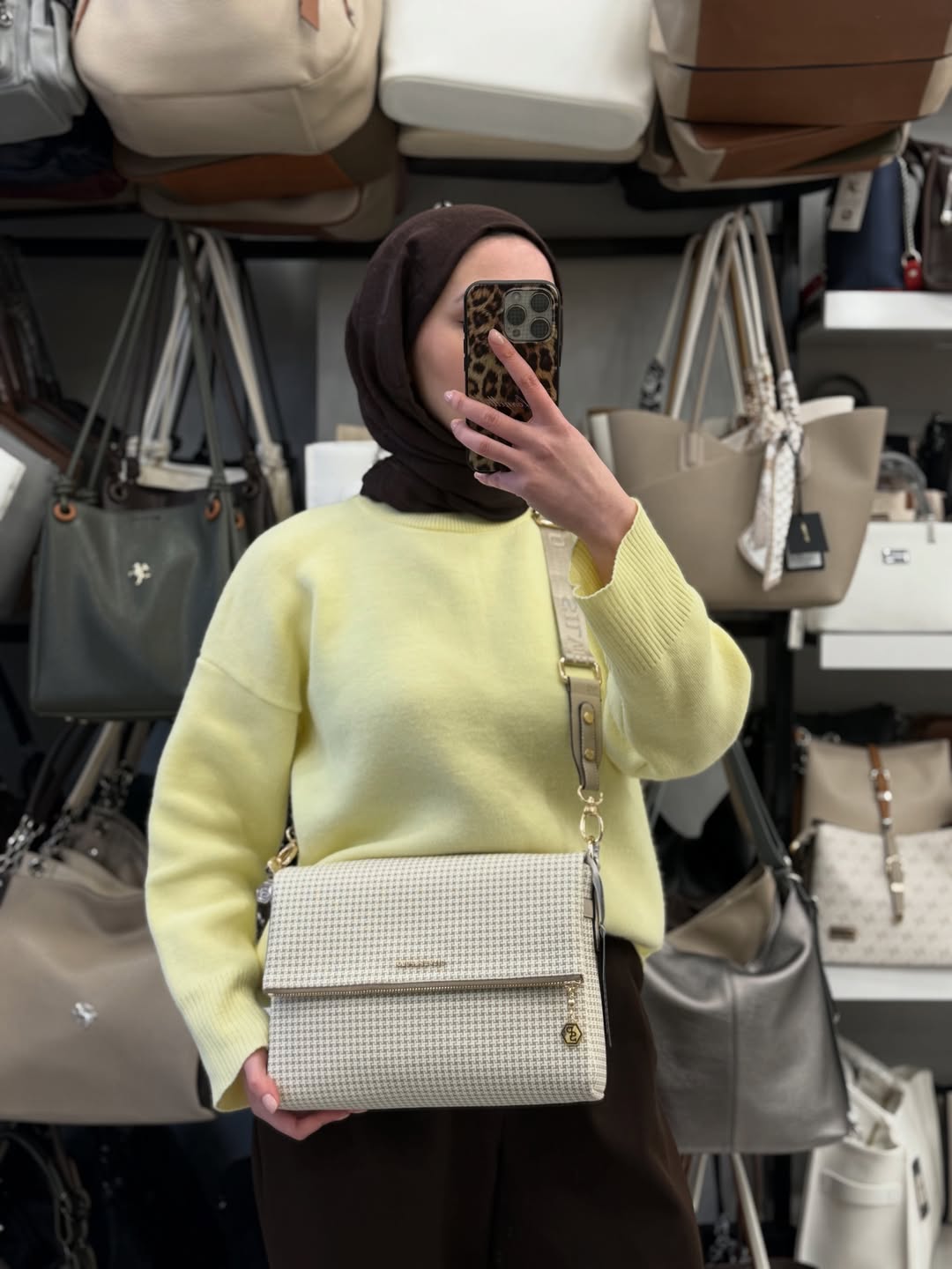 Silver & Polo Kadın Kum Kazayağı Desen Çapraz Çanta - SP963