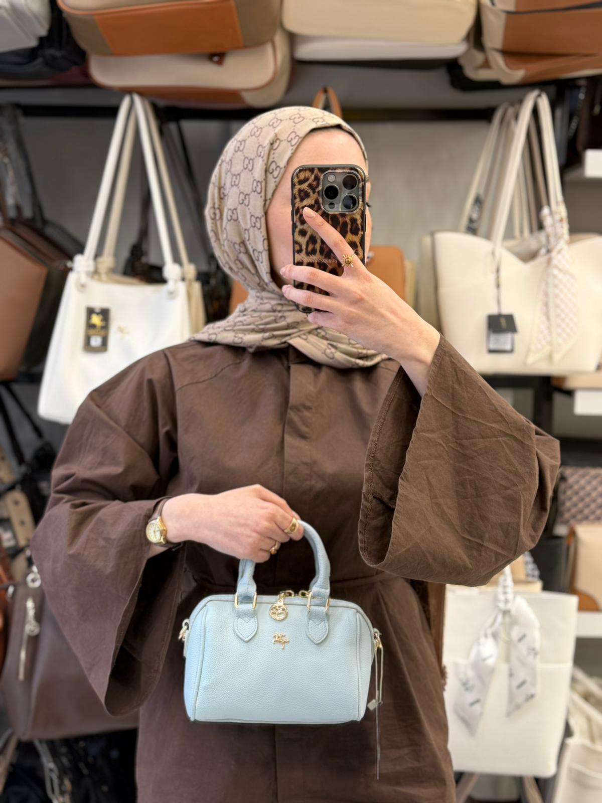 Nas Bag Mavi Mini Kadın El ve Omuz Çantası – 1475