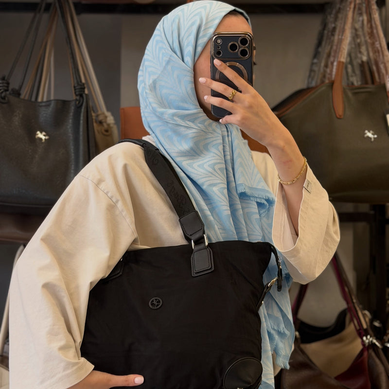 Nas Bag Siyah Su Geçirmez Geniş Hacimli Kadın Çantası - NS2341 - 3