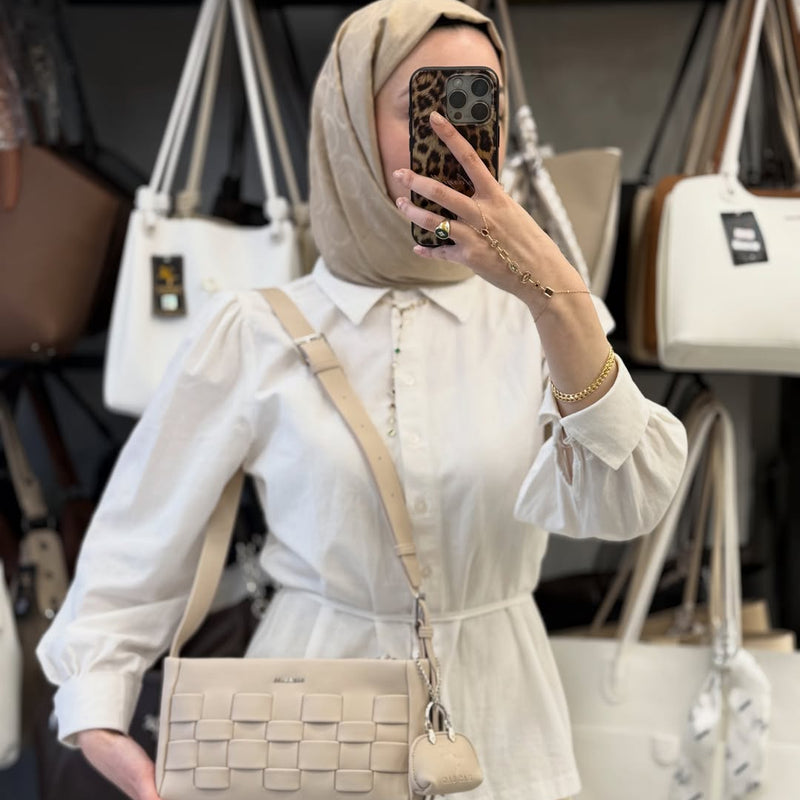Nas Bag Örgü Desenli Çanta & Kartlık Seti - ns26038 - 4