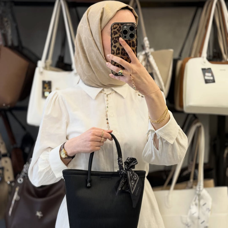 Nas Bag Cüzdan Setli Fularlı El ve Omuz Çantası - ns26007 - 3