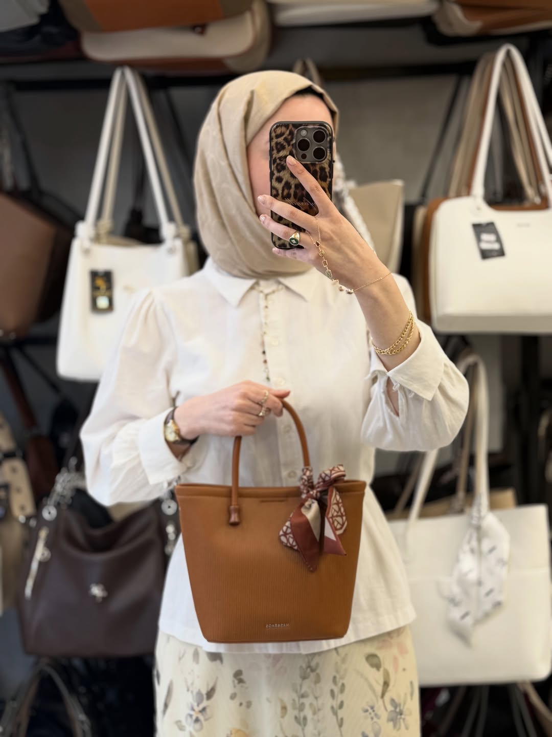 Nas Bag Taba Cüzdan Setli Fularlı El ve Omuz Çantası - ns26007