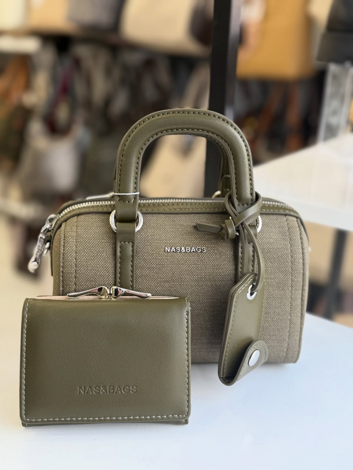 Nas Bag Cüzdan Hediyeli El ve Çapraz Mini Çanta Seti - NS26013
