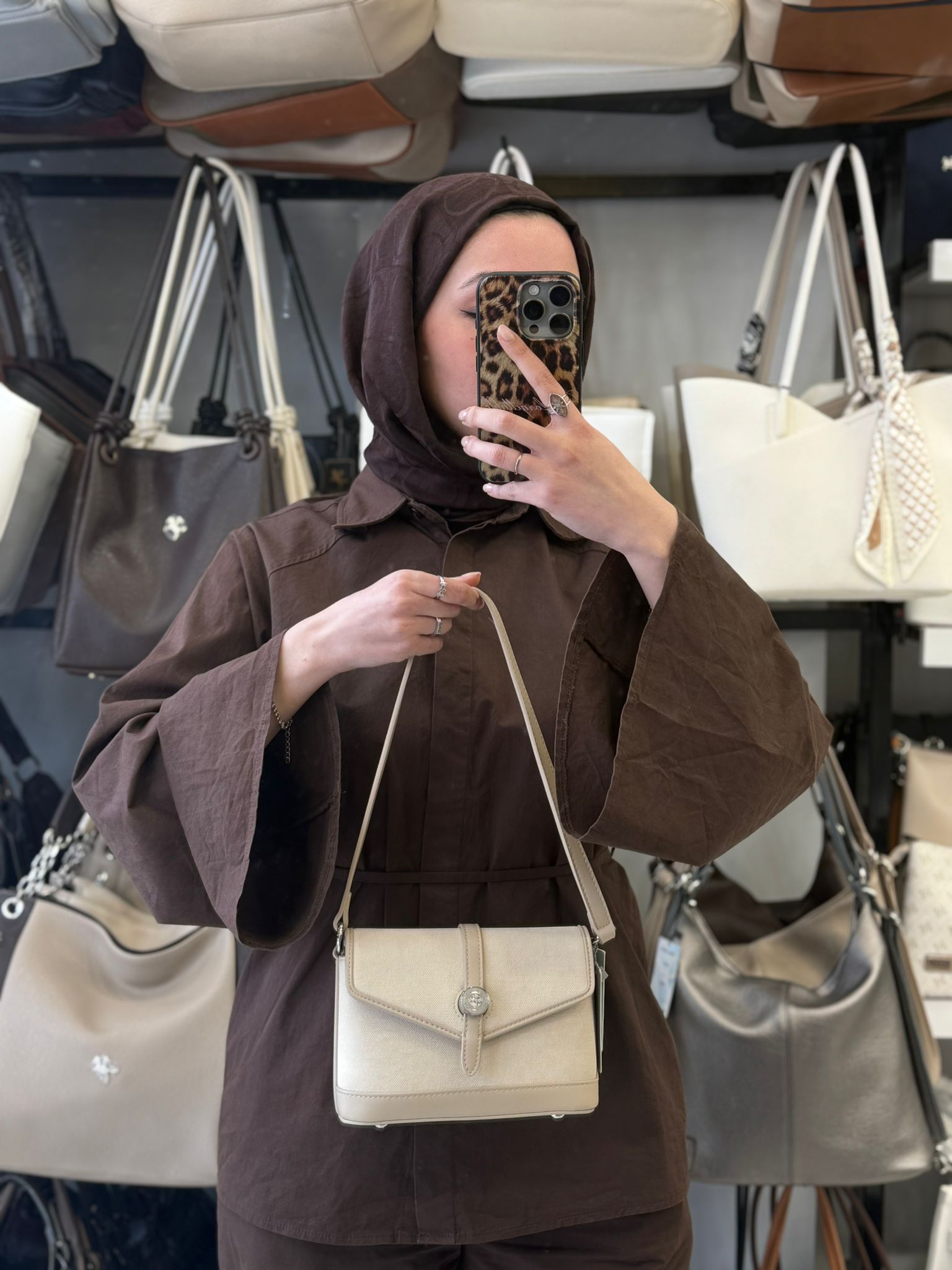 Nas Bag Krem Omuz ve Çapraz Çanta - NS26014