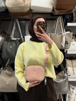 Nas Bag  Pembe Üç Bölmeli Kadın Çapraz Askılı Omuz Çantası - 1468