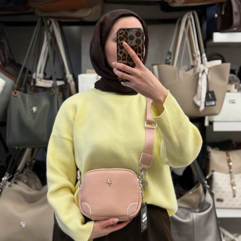 Nas Bag Üç Bölmeli Kadın Çapraz Askılı Omuz Çantası - 1468 - 5