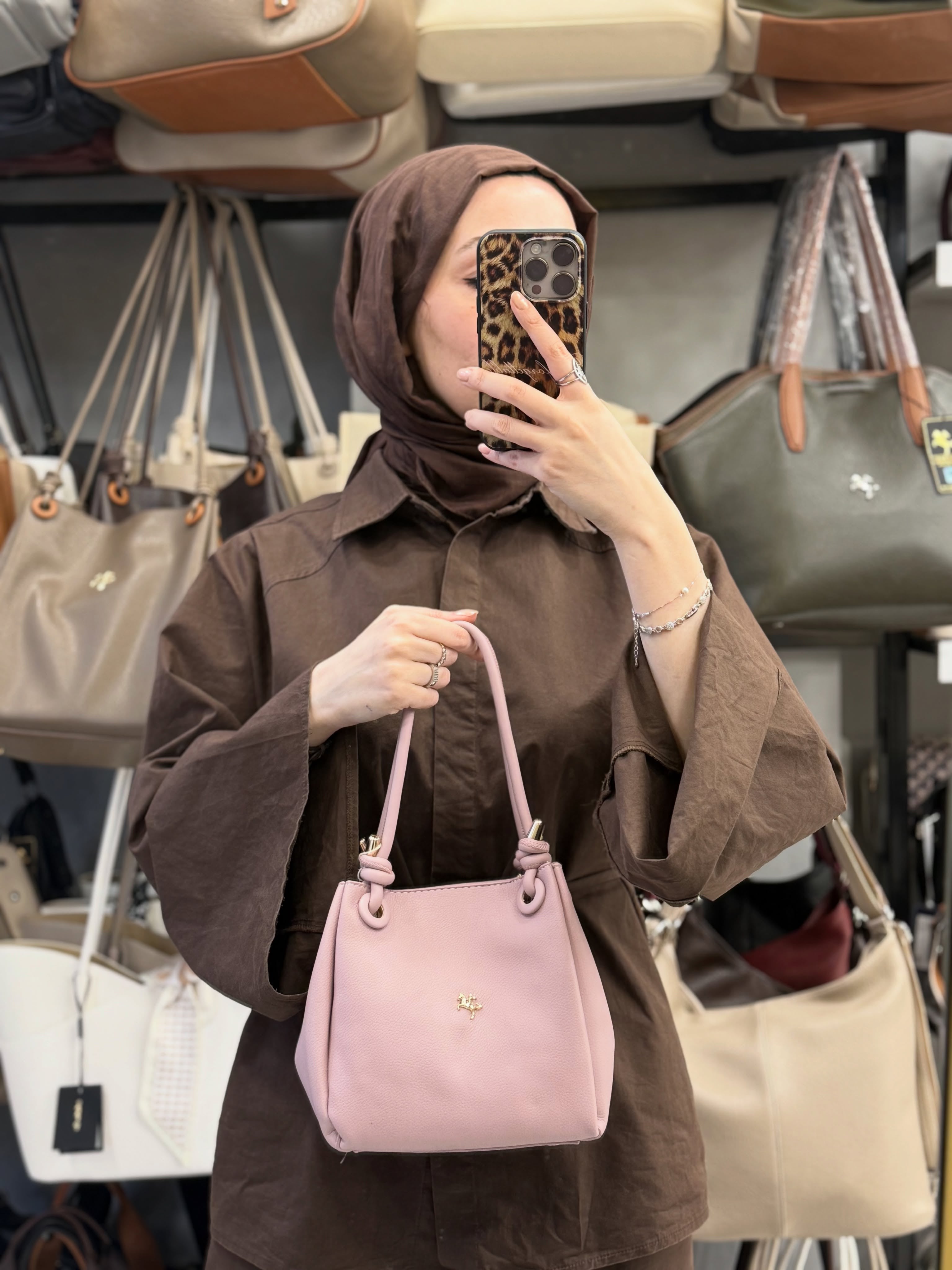 Nas Bag Pudra Kadın El ve Omuz Çantası - 1550