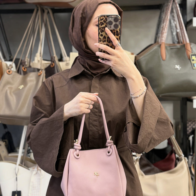 Nas Bag Pudra Kadın El ve Omuz Çantası - 1550 - 1