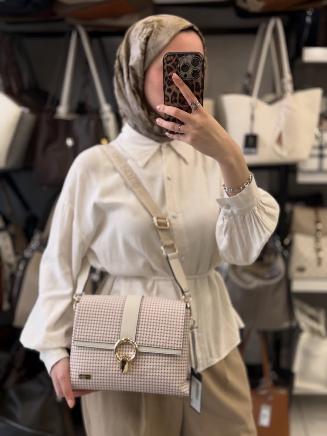 Silver Polo Pembe Kazayağı Kadın Çapraz Çanta Logolu - SP1275
