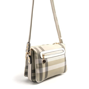 Silver & Polo A.Yeşil - Kemik SP784 Kadın Çapraz Çanta