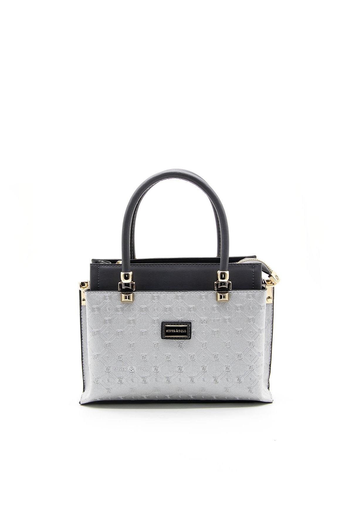 Silver & Polo A.gümüş - Antrasit SP826 Kadın El Çantası