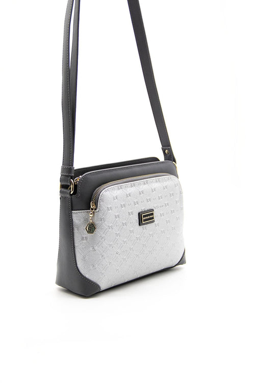 Silver & Polo A.gümüş - Antrasit SP364 Kadın Çapraz Çanta