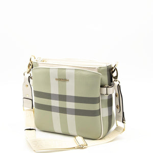 Silver & Polo A.Yeşil - Kemik SP884 Kadın Çapraz Çanta