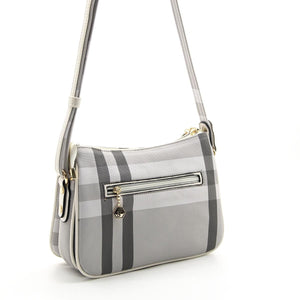 Silver & Polo A.Gri -Kemik SP818 Kadın Çapraz Çanta