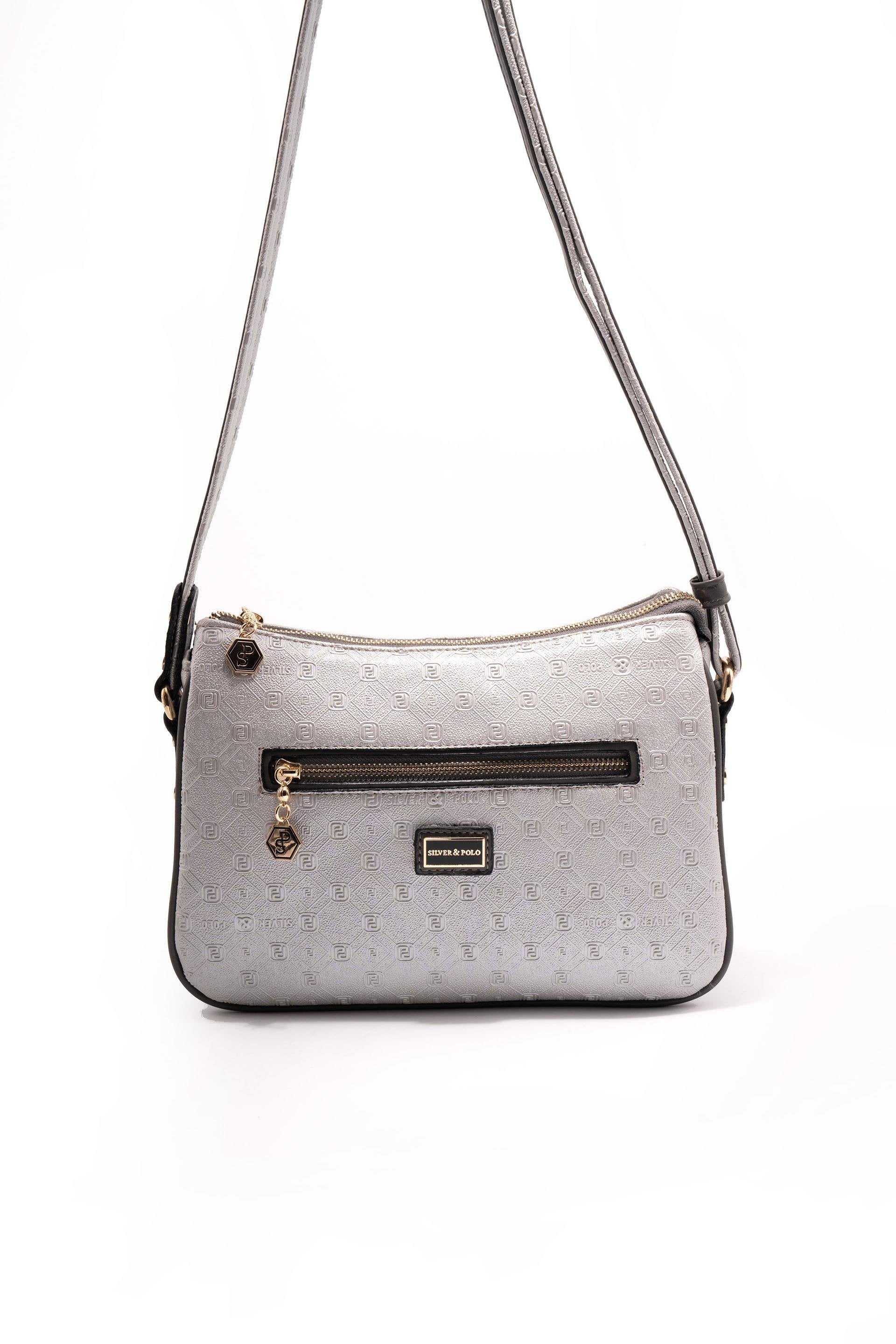 Silver & Polo A.gümüş - Antrasit SP818 Kadın Çapraz Çanta