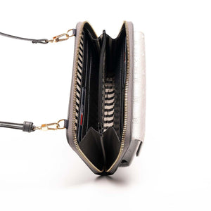 Silver & Polo A.gümüş - Antrasit SP921 Kadın Askılı Cüzdanlı Telefon Çantası