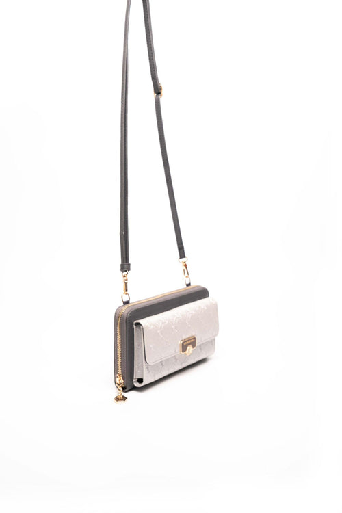Silver & Polo A.gümüş - Antrasit SP921 Kadın Askılı Cüzdanlı Telefon Çantası