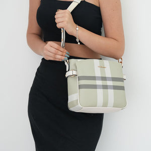 Silver & Polo A.Yeşil - Kemik SP884 Kadın Çapraz Çanta