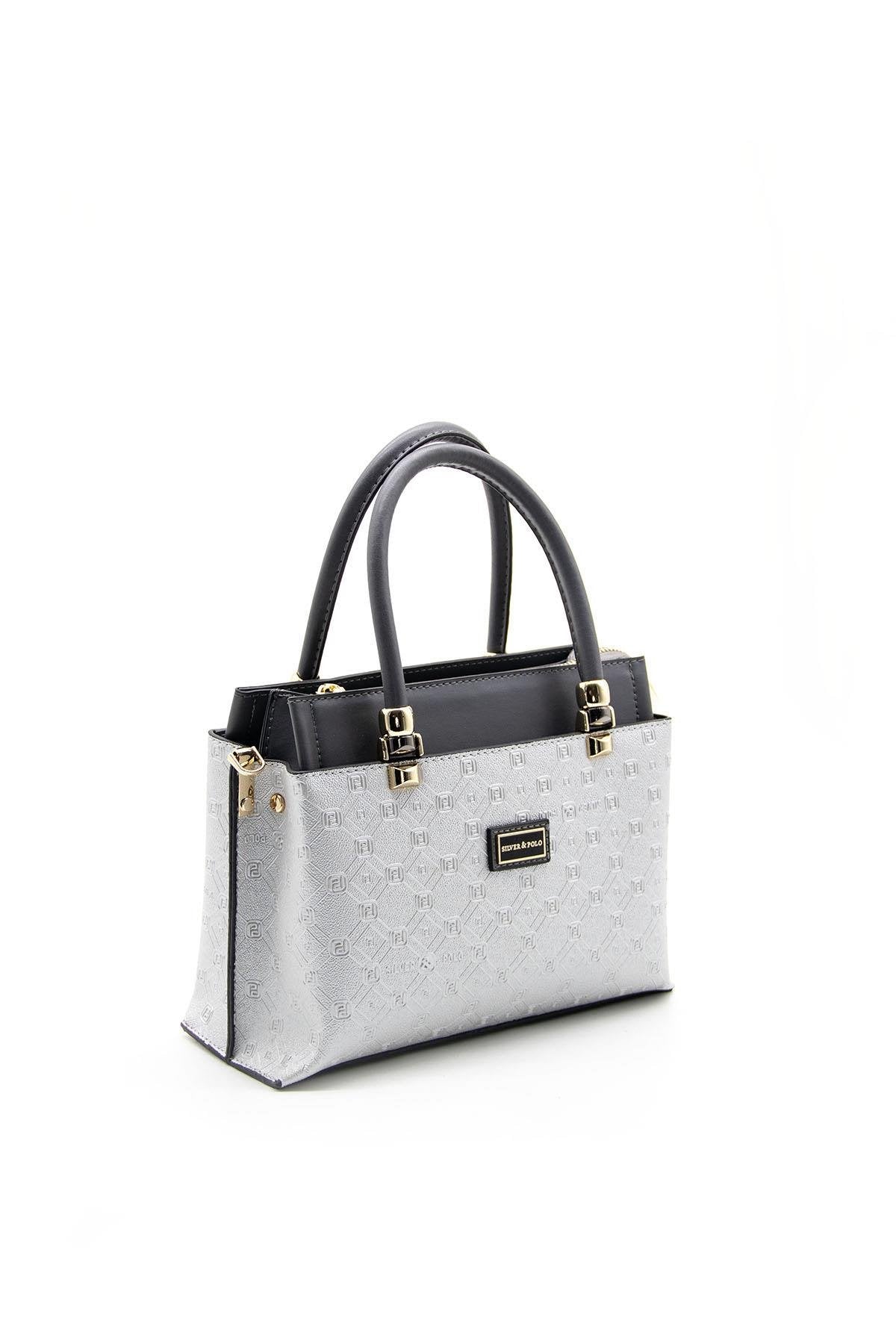 Silver & Polo A.gümüş - Antrasit SP826 Kadın El Çantası