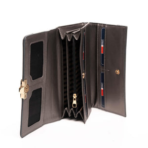 Silver & Polo A.gümüş - Antrasit SP979 Kadın Cüzdan & Kartlık