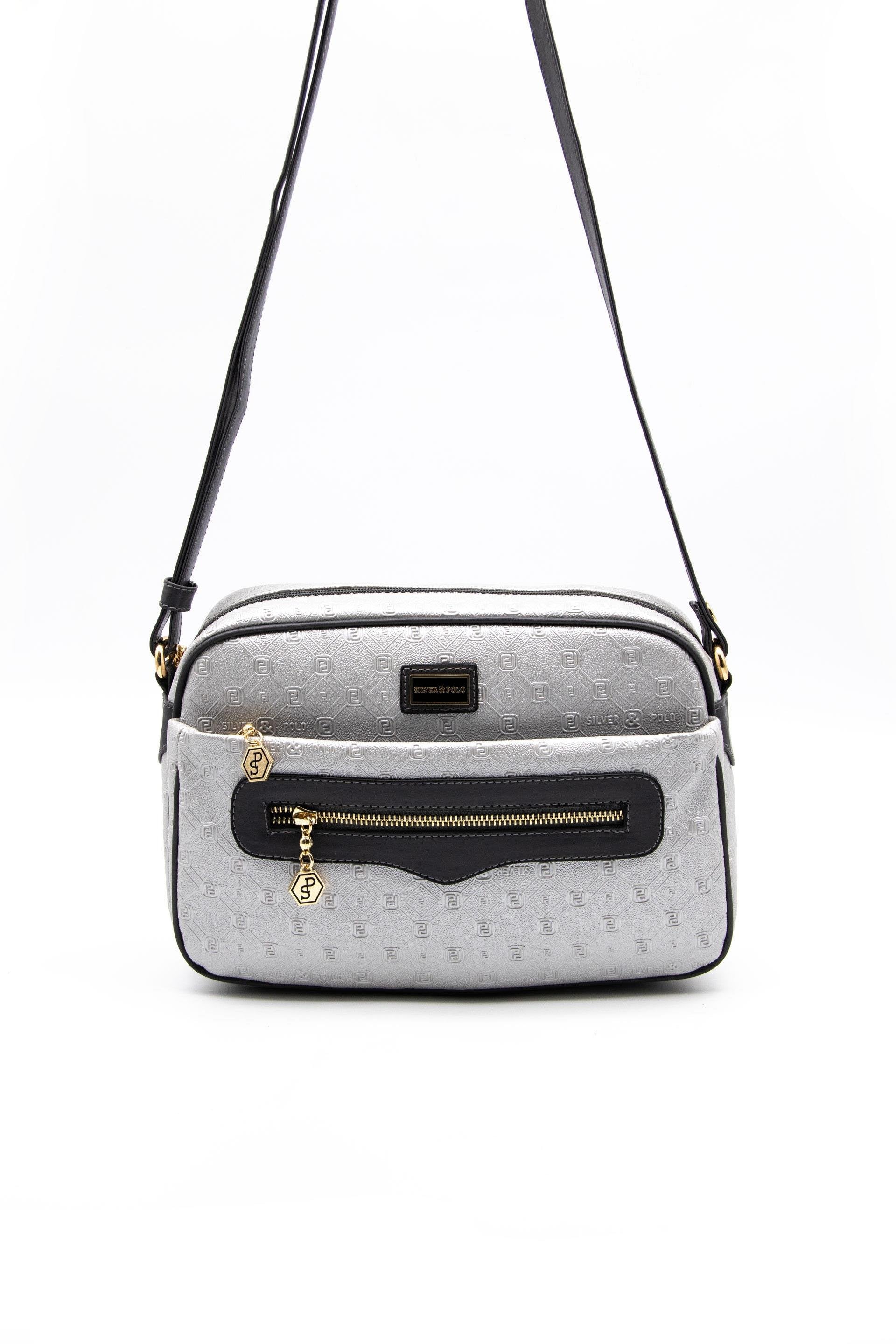 Silver & Polo A.gümüş - Antrasit SP491 Kadın Çapraz Çanta