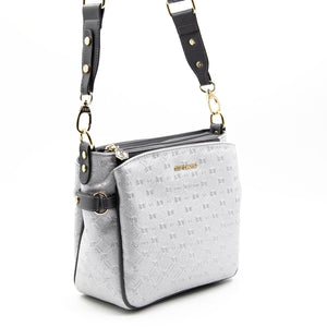 Silver & Polo A.gümüş-Antrasit SP884 Çapraz Çanta