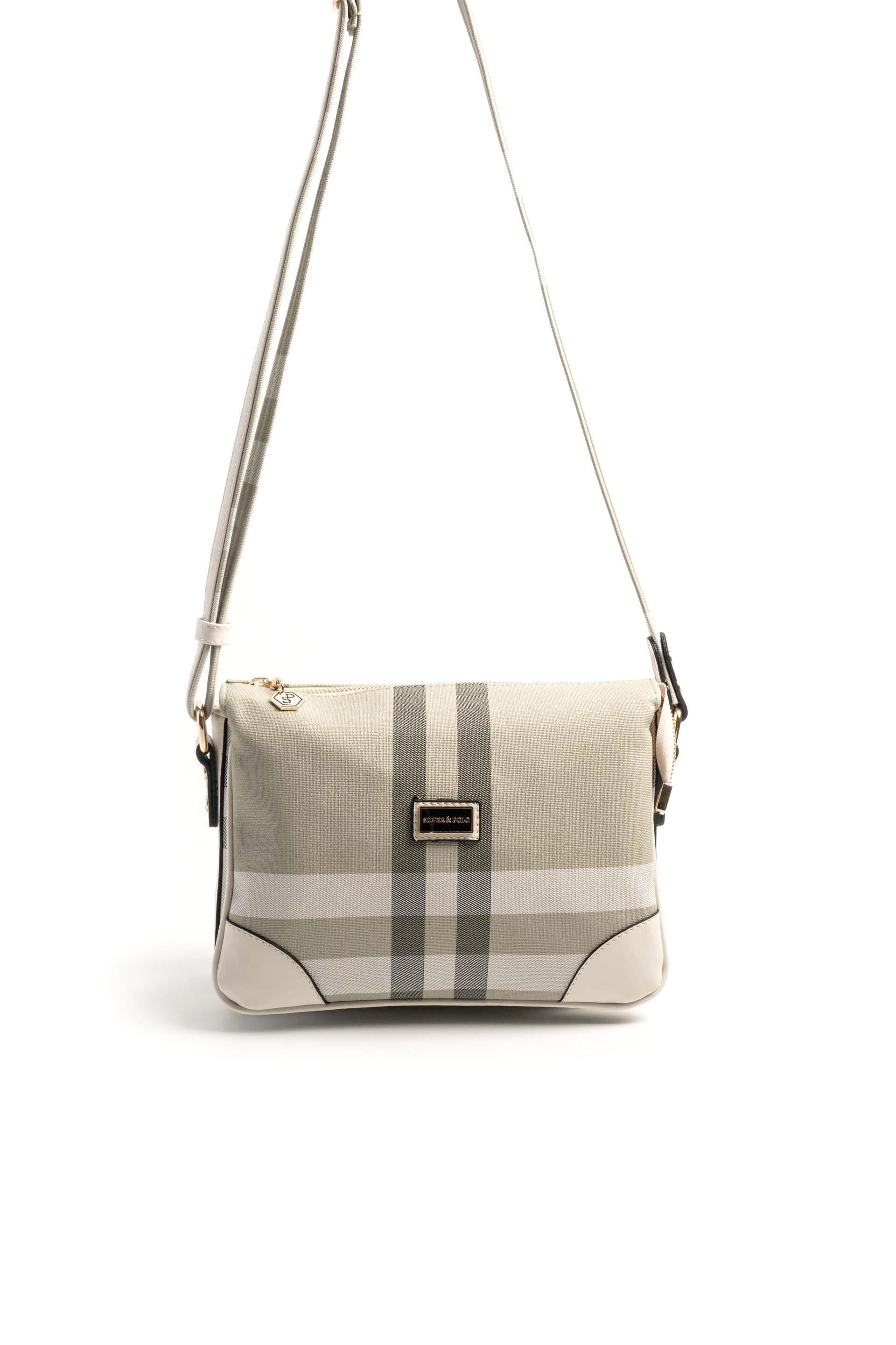 Silver & Polo A.Yeşil - Kemik SP784 Kadın Çapraz Çanta