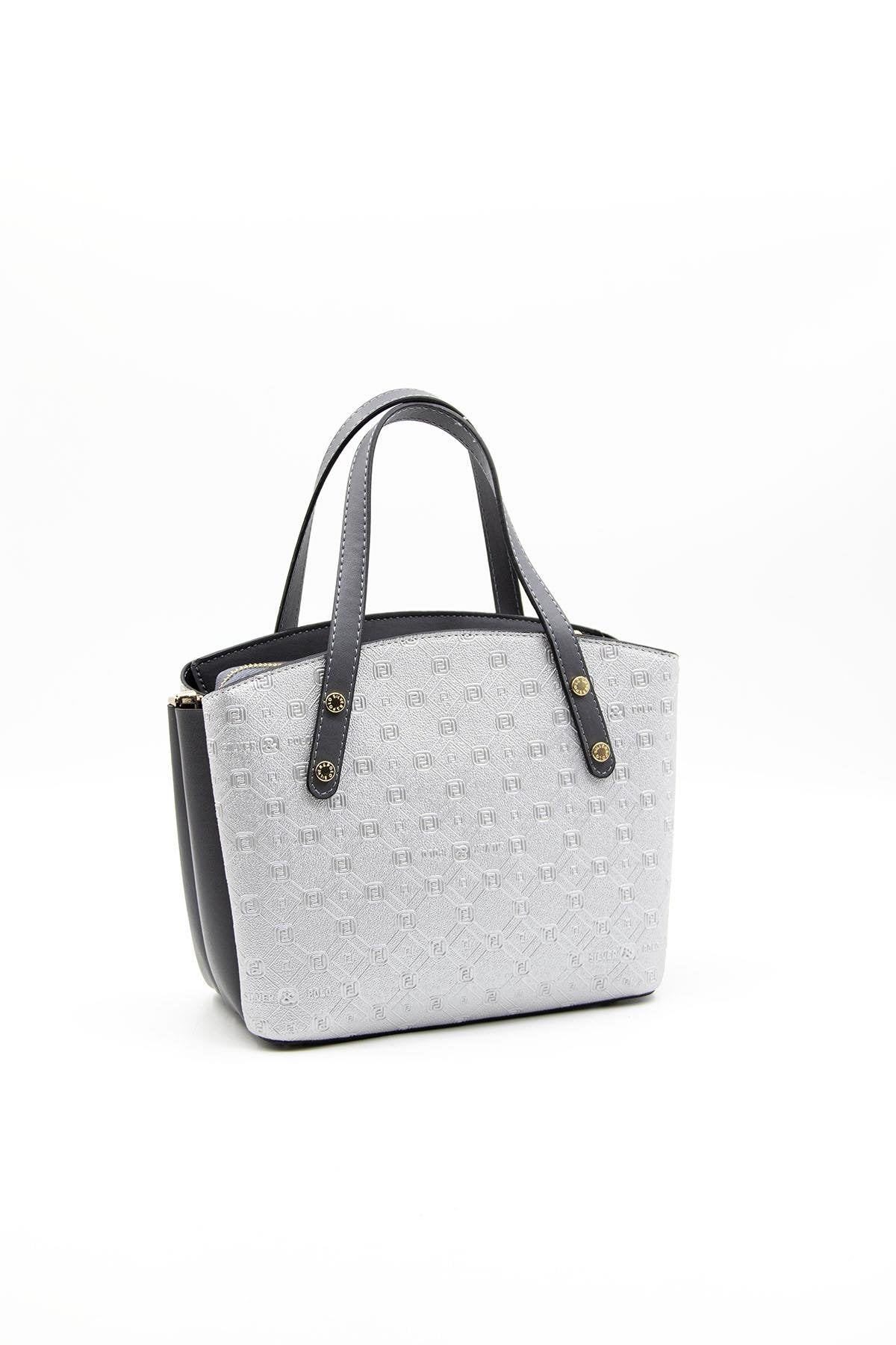Silver & Polo A.gümüş-Antrasit SP1021 El Çantası
