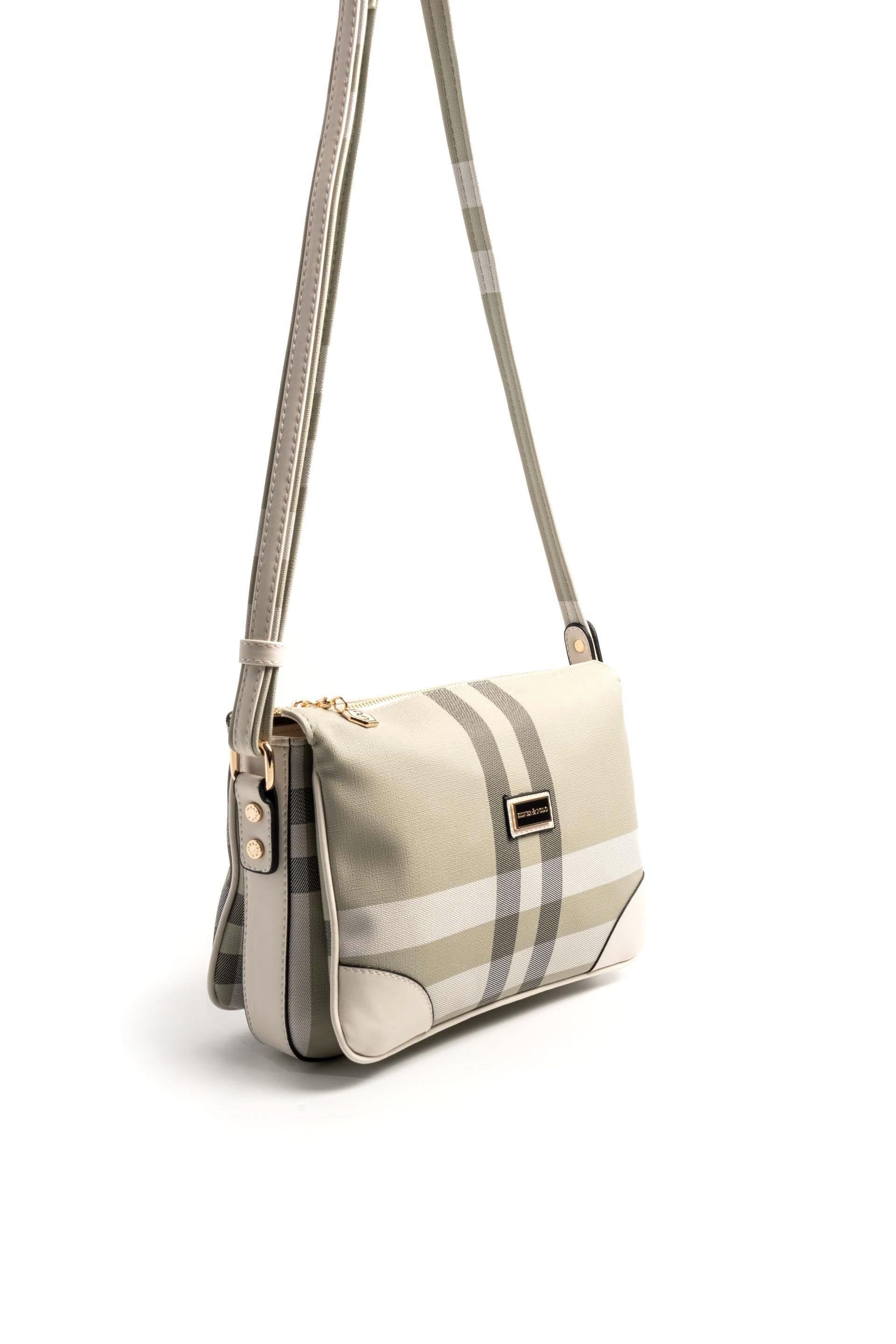 Silver & Polo A.Yeşil - Kemik SP784 Kadın Çapraz Çanta