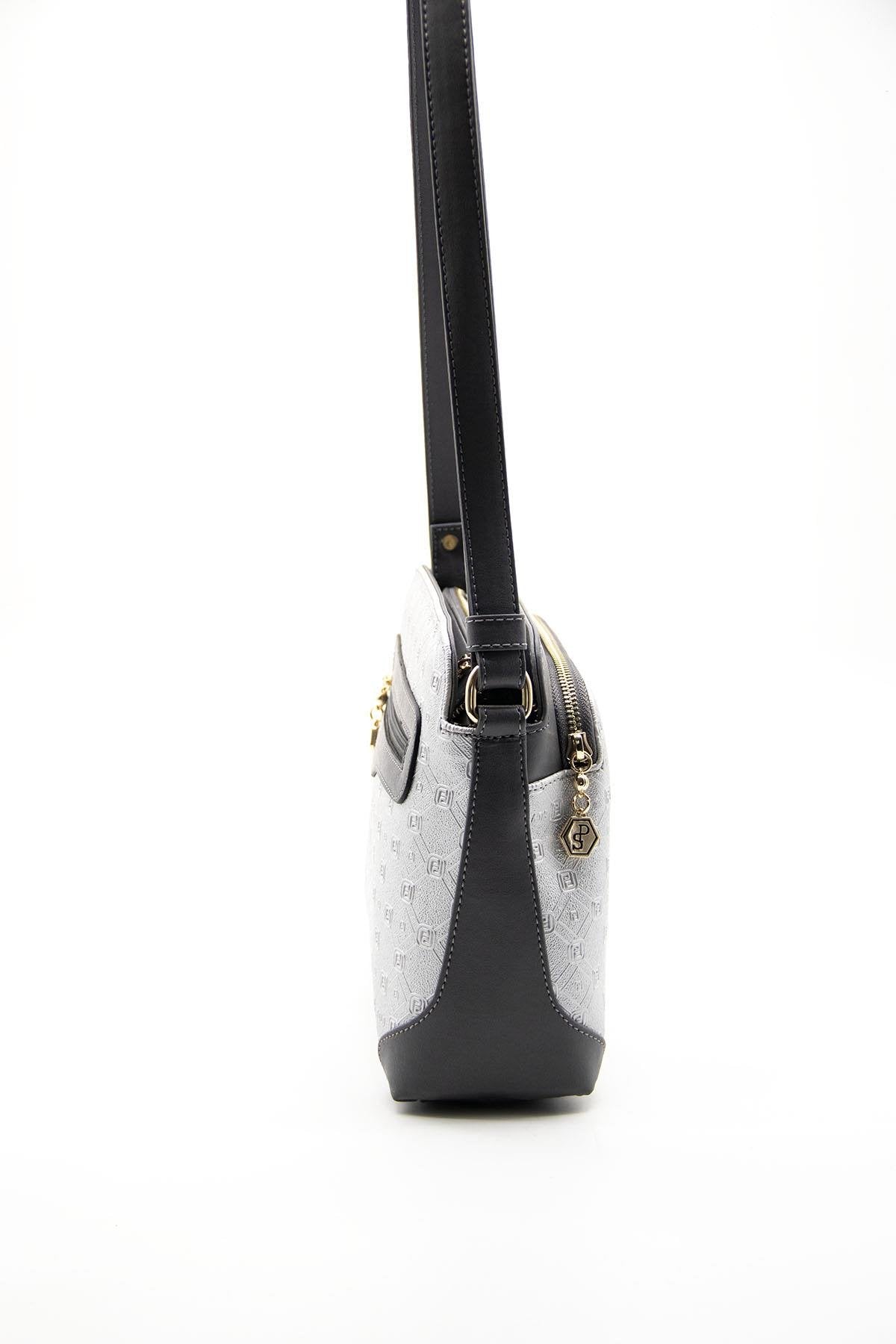 Silver & Polo A.gümüş - Antrasit SP364 Kadın Çapraz Çanta