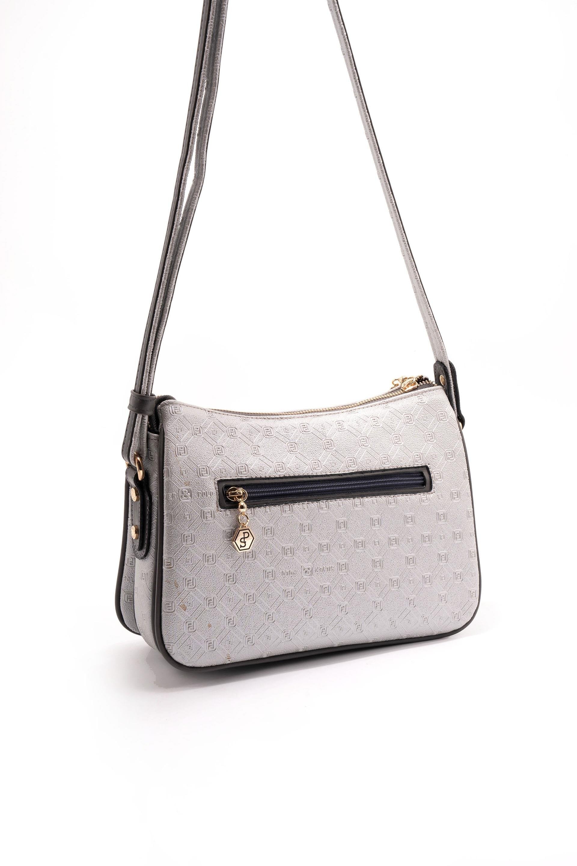 Silver & Polo A.gümüş - Antrasit SP818 Kadın Çapraz Çanta