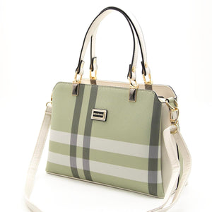 Silver & Polo A.Yeşil - Kemik SP972 Kadın El Çantası