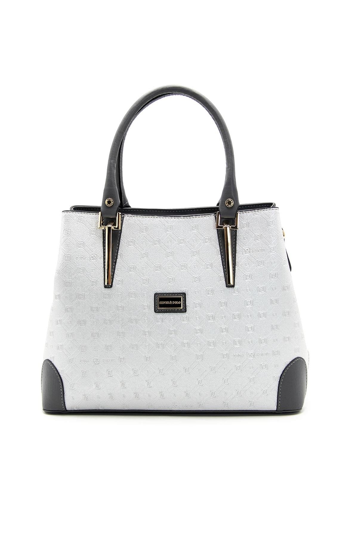 Silver & Polo A.gümüş - Antrasit SP667 Kadın El Çantası