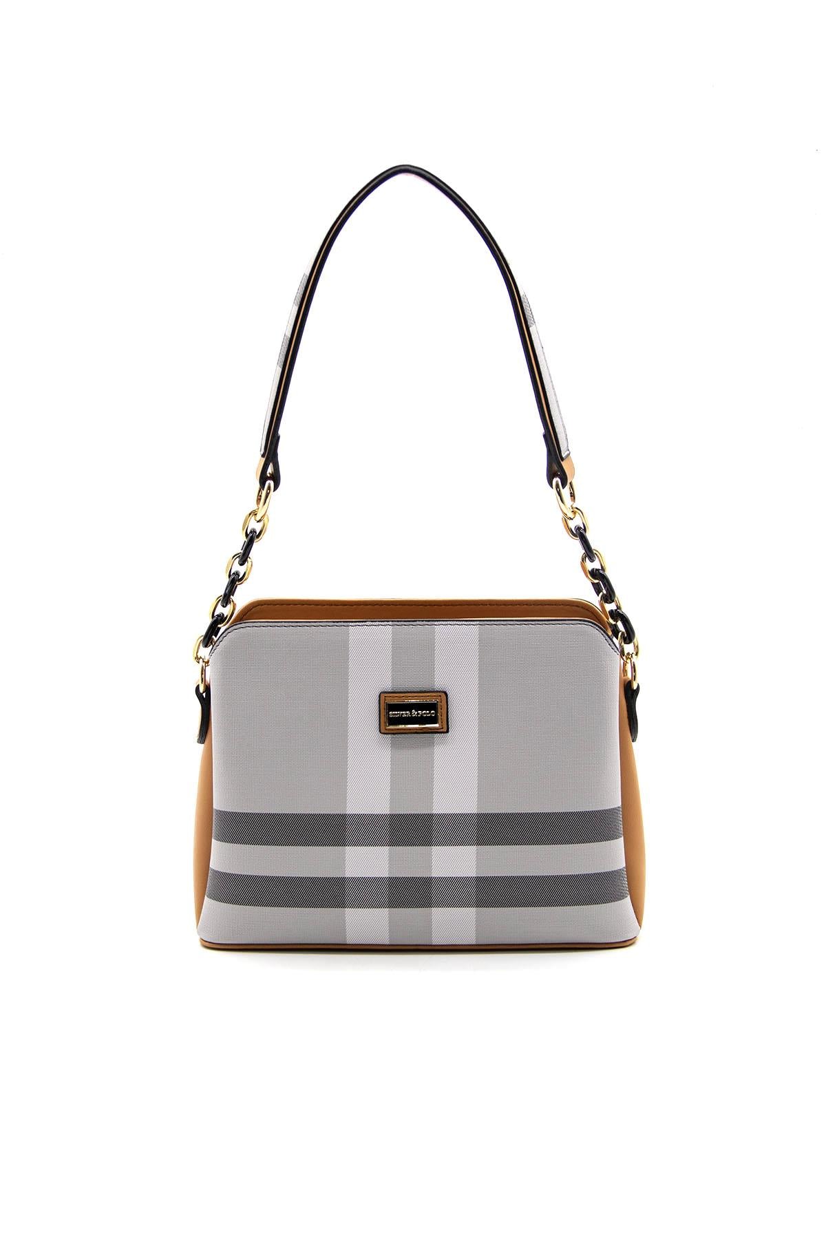 Silver & Polo A.Gri - A.Taba SP937 Kadın Omuz Çantası