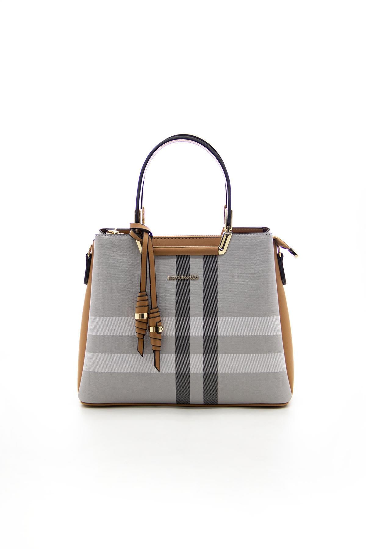 Silver & Polo A.Gri - A.Taba SP969 Kadın El Çantası
