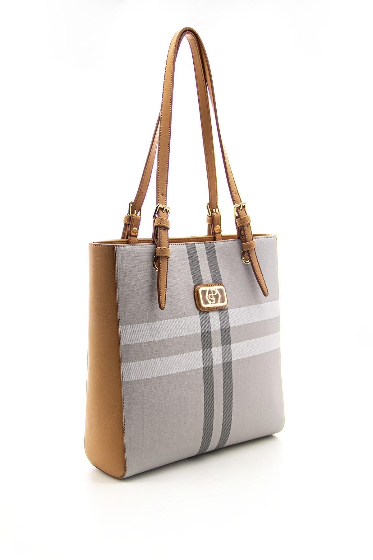 Silver & Polo A.Gri - A.Taba SP1096 Kadın Omuz Çantası