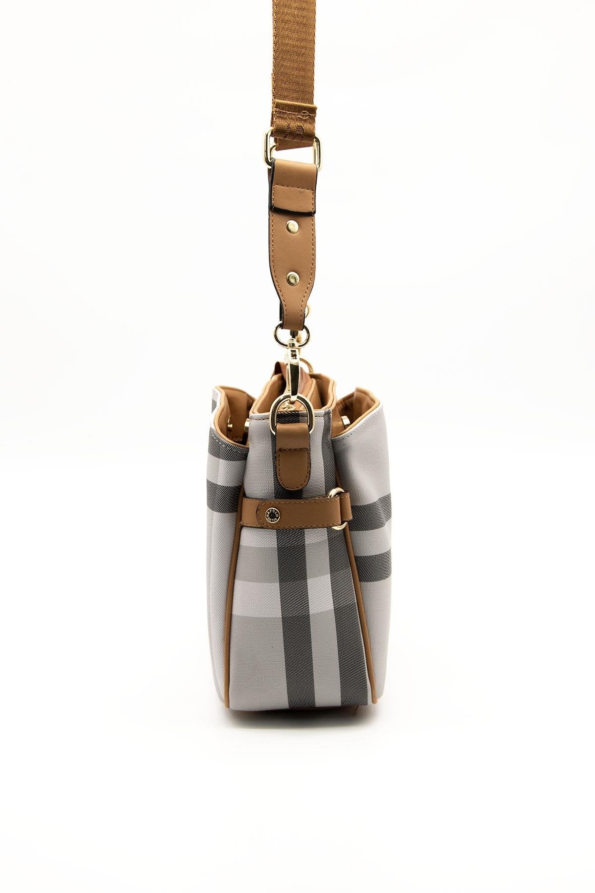 Silver & Polo A.Gri - A.Taba SP884 Kadın Çapraz Çanta