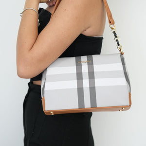 Silver & Polo A.Gri - A.Taba SP910 Kadın Çapraz Çanta