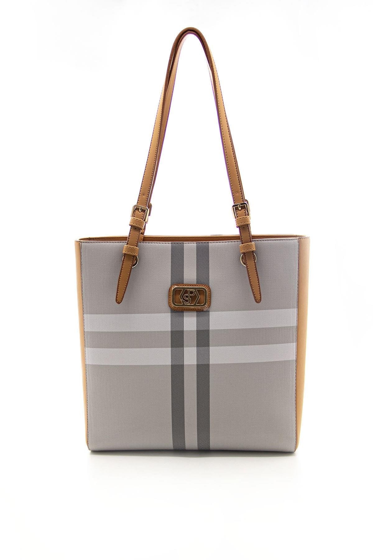 Silver & Polo A.Gri - A.Taba SP1096 Kadın Omuz Çantası