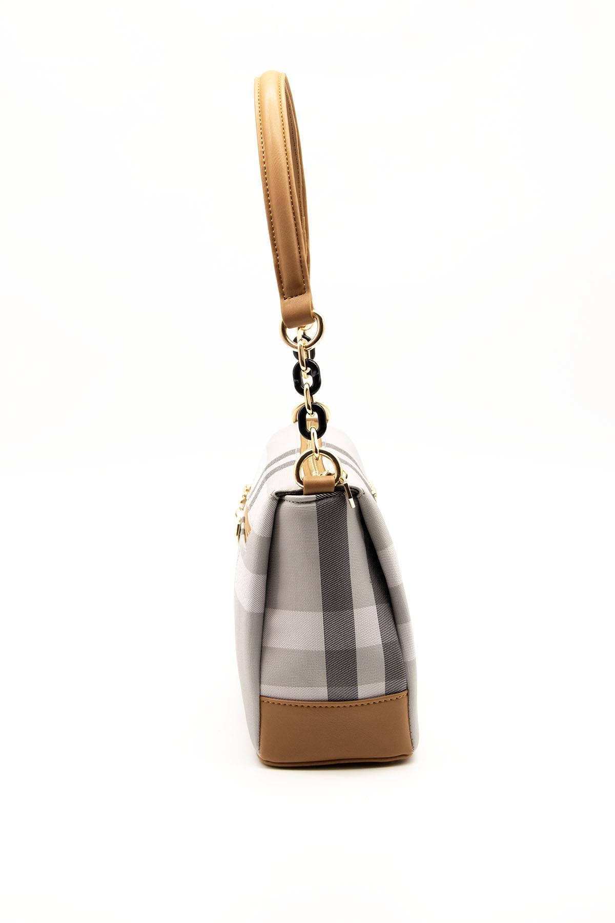 Silver & Polo A.Gri - A.Taba SP910 Kadın Çapraz Çanta