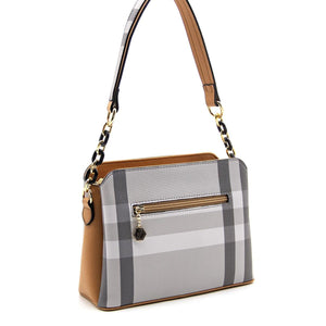 Silver & Polo A.Gri - A.Taba SP937 Kadın Omuz Çantası