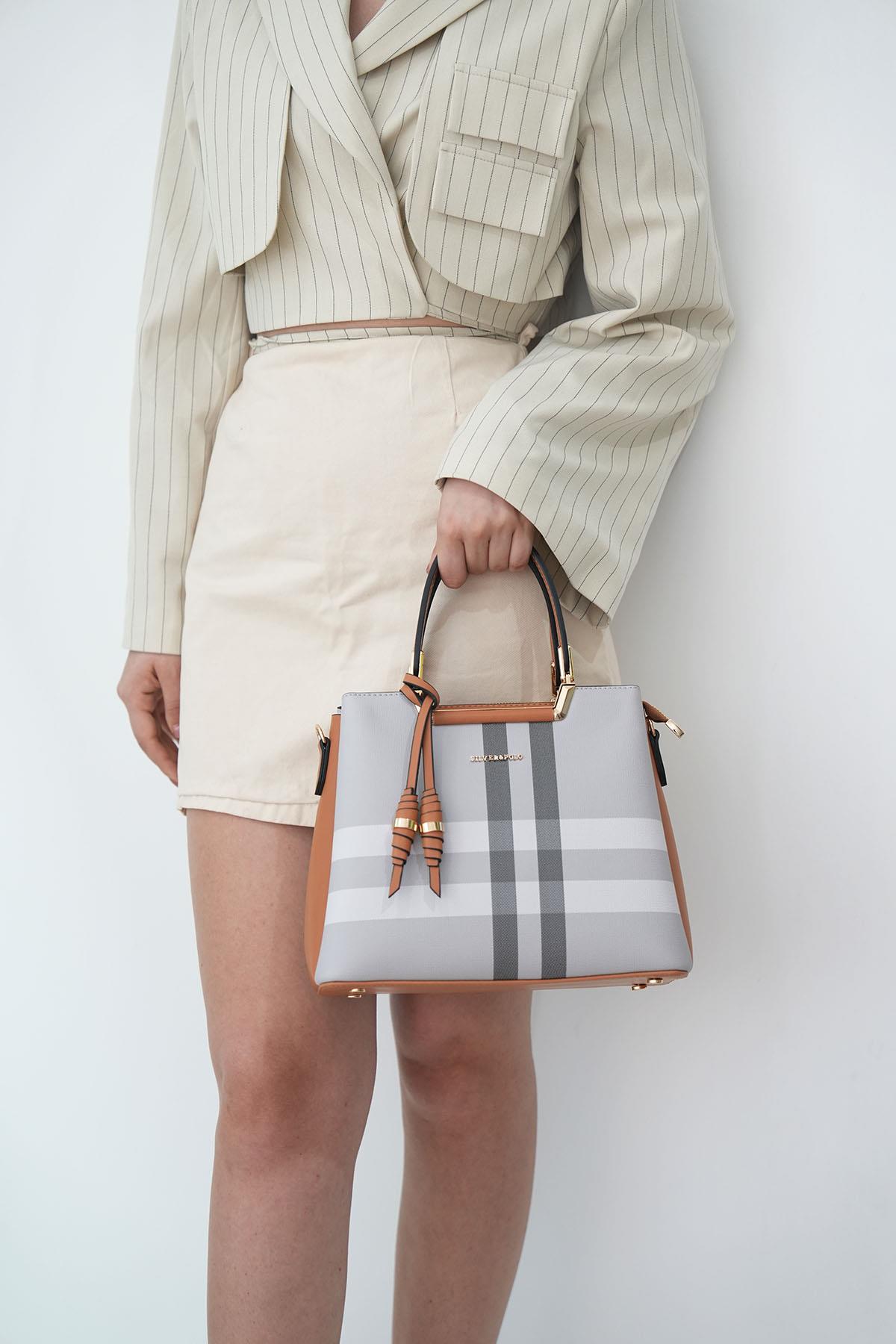 Silver & Polo A.Gri - A.Taba SP969 Kadın El Çantası